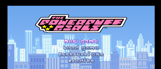 The Powerpuff Girls: Chemical X-traction Title Screen